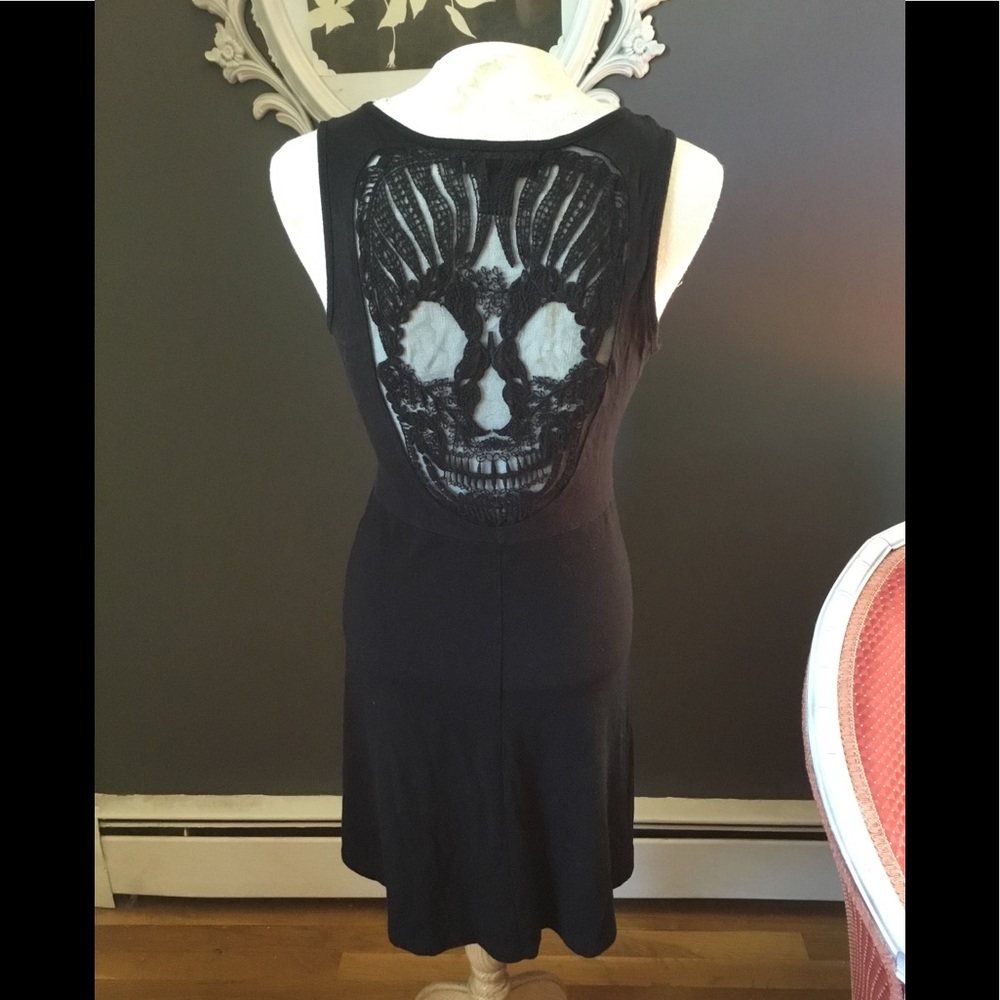 Midnight hour skull back dress XL